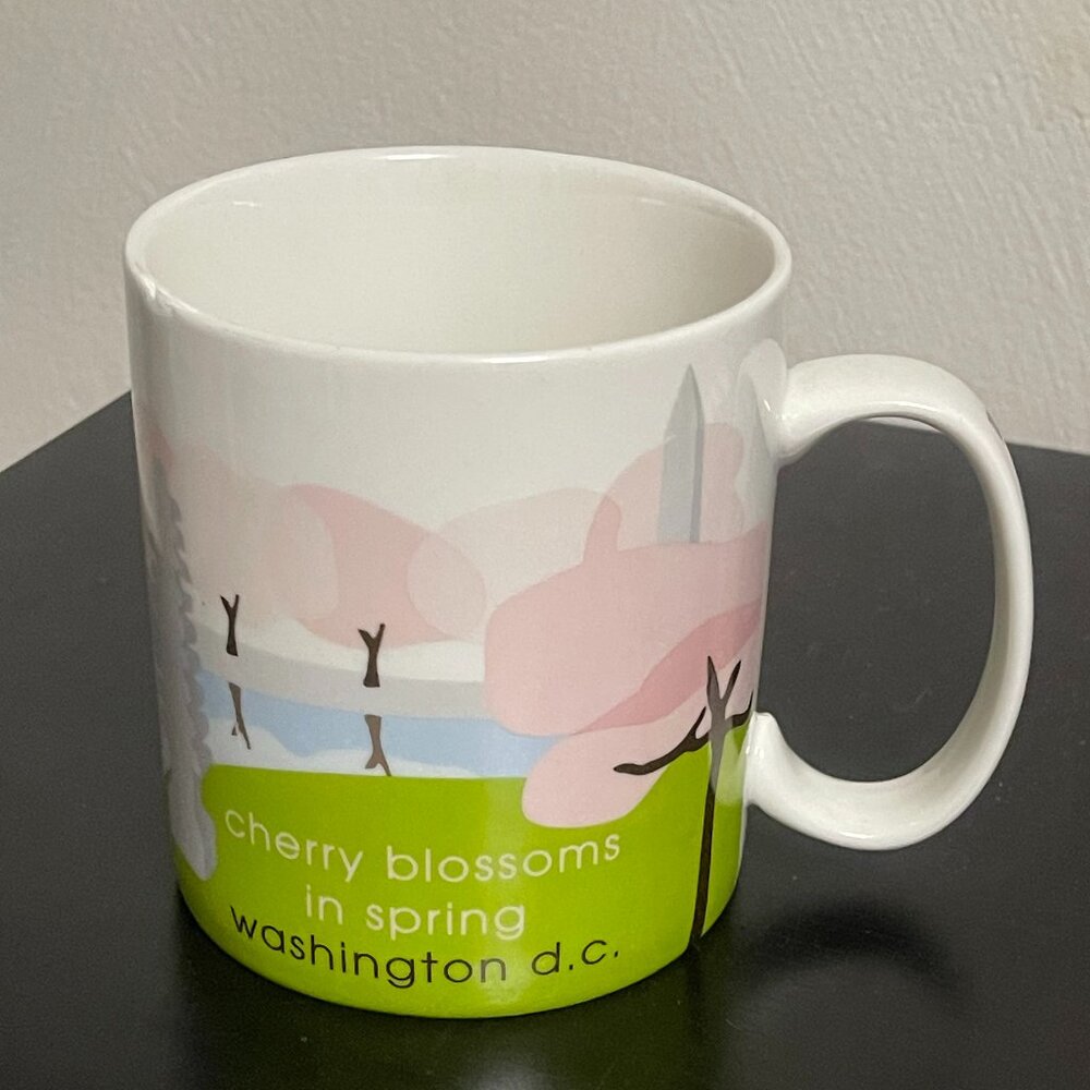 Starbucks Cherry Blossoms in Spring Washington DC 2007 Coffee Tea Mug Cup 18 oz